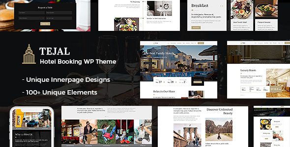 Tejal – Resort, Hotel Booking WordPress Theme