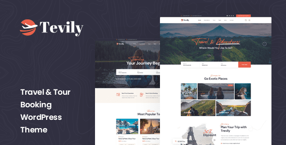 Tevily – Travel and Tour Booking WordPress Theme