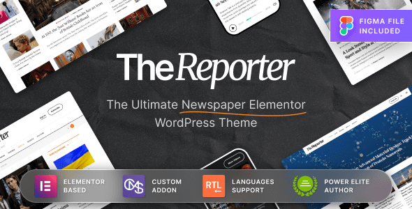 The Reporter – Newspaper Editorial WordPress Theme