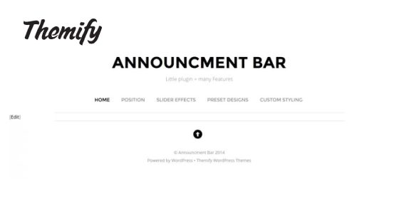 Themify Announcement Bar