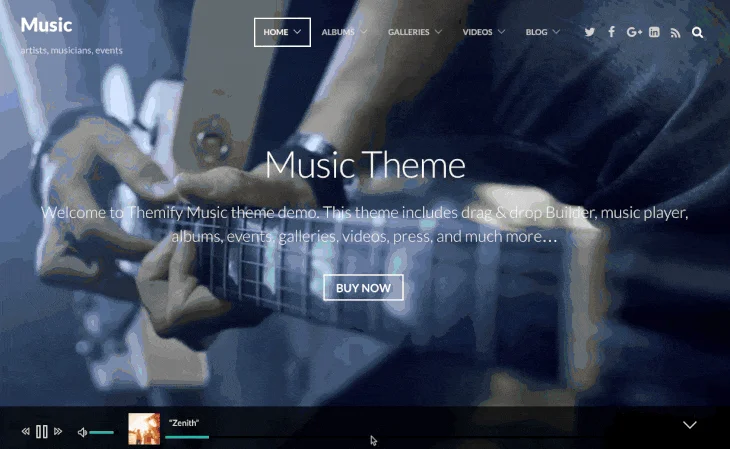Themify Music WordPress Theme