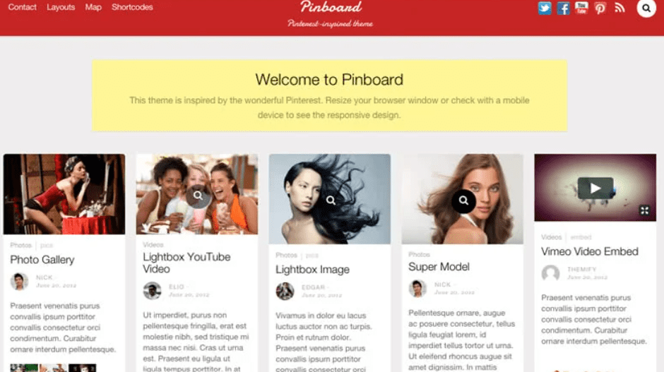 Themify Pinboard WordPress Theme