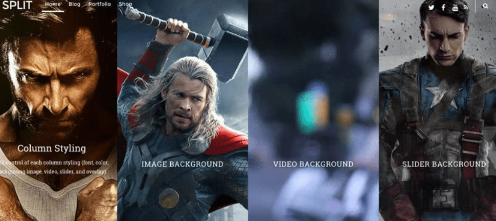 Themify Split WordPress Theme