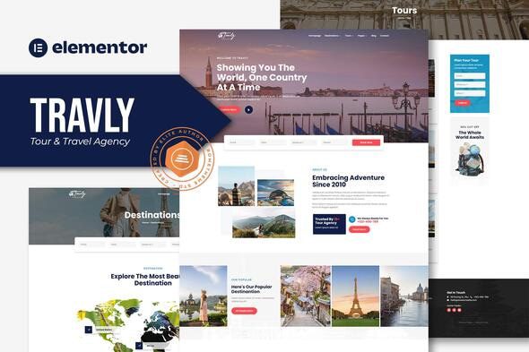 Travly – Tour and Travel Agency Elementor Template Kit