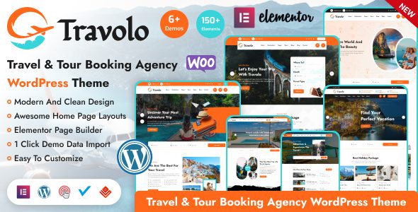 Travolo – Travel Agency and Tour Booking WordPress Theme