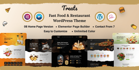 Treats – Fast Food and Restaurant WordPress Theme