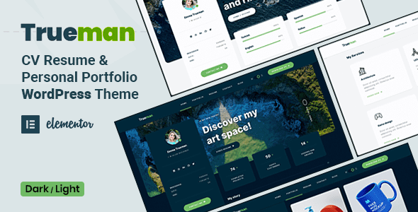 Trueman – Personal Portfolio WordPress Theme
