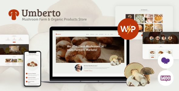 Umberto – Mushroom Farm and Organic Products Store WordPress Theme