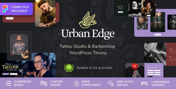 Urban Edge – Barbershop and Tattoo Studio Theme