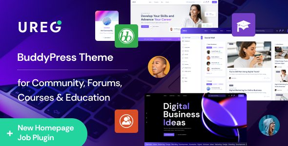 Ureg – BuddyPress and Community WordPress Theme