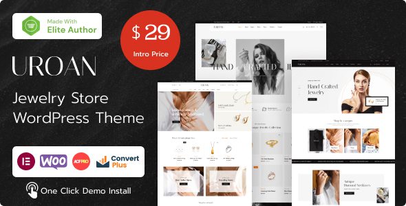 Uroan – Jewelry and Ornament Store WordPress Theme