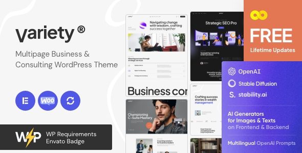 Variety – Multipage Business and Consulting WordPress Theme