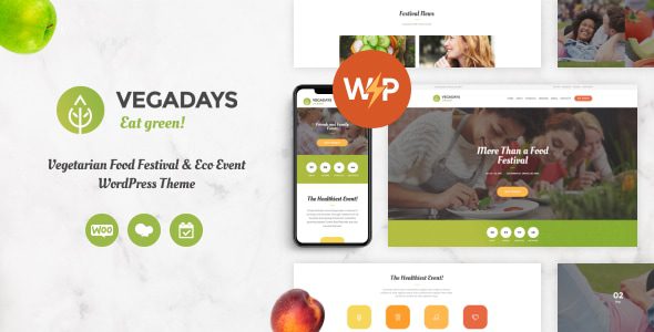 VegaDays – Vegetarian Food Festival and Eco Event WordPress Theme