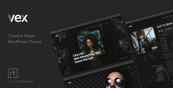 Vex – Creative Music WordPress Theme