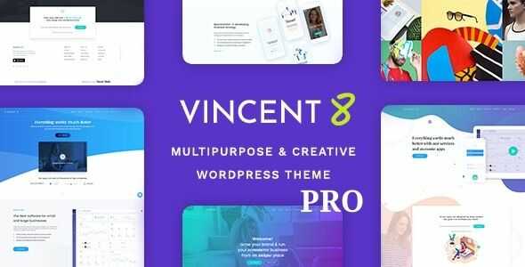 Vincent Eight Responsive Multipurpose WordPress Theme
