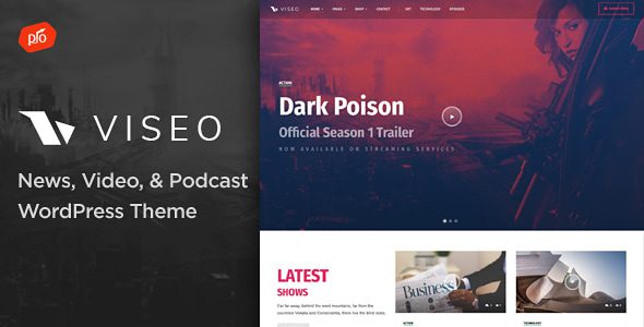 Viseo – News, Video, and Podcast WordPress Theme