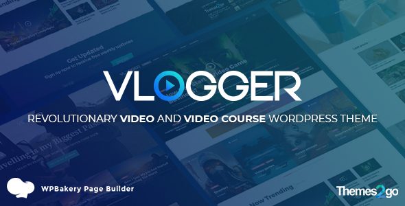 Vlogger Professional Video Tutorials Theme
