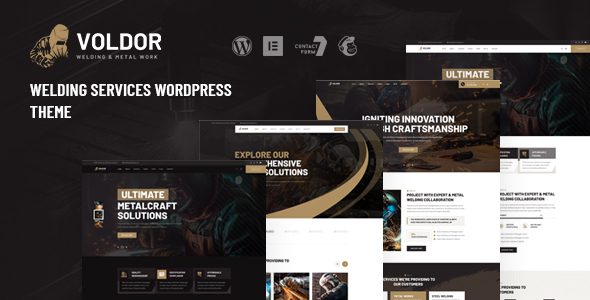 Voldor – Welding and Metal Work WordPress Theme