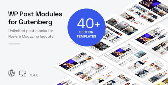 WP Post Modules for NewsPaper and Magazine Layouts
