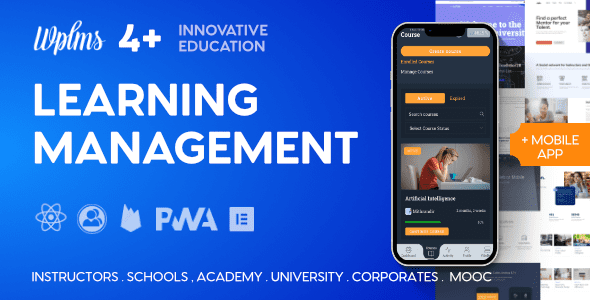 WPLMS Learning Management System, Education Theme