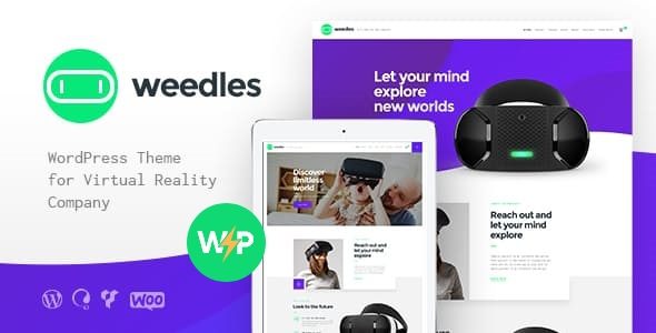 Weedles | Virtual Reality Landing Page and Store WordPress Theme