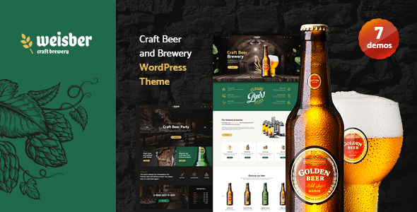 Weisber – Craft Beer and Brewery WordPress Theme