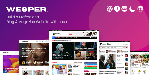 Wesper – WordPress Theme for Blogs and Magazines