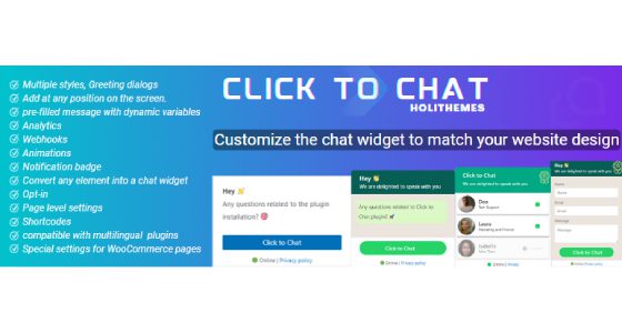 WhatsApp Click to Chat Plugin for WordPress