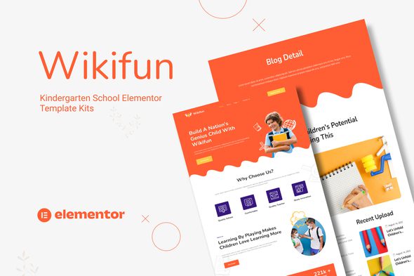 Wikifun – Kindergarten School Elementor Template Kit