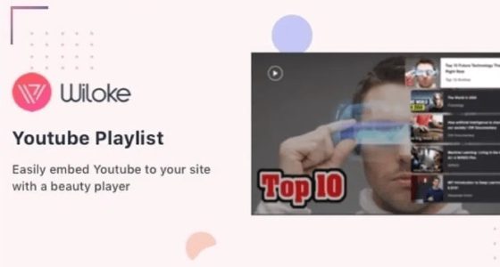 Wiloke Youtube Playlist – WordPress Plugin