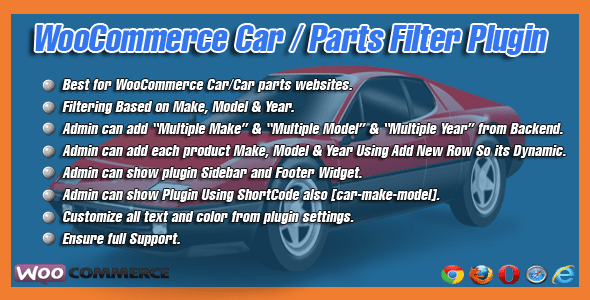 WooCommerce Car/Parts Filter Plugin