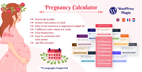 WordPress Pregnancy Calculator