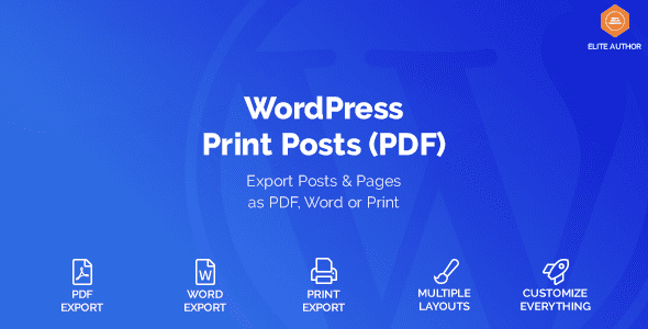 WordPress Print Posts and Pages