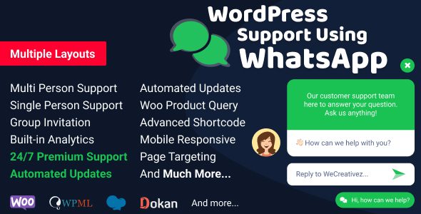 WordPress WhatsApp Support