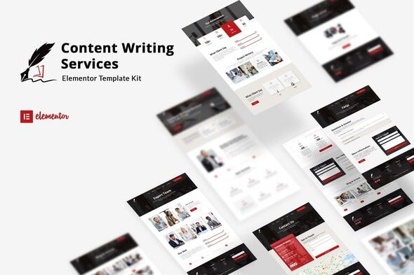 Writery – Content Writer Service Elementor Template Kit