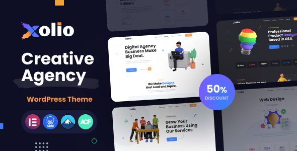 Xolio – Creative Agency and Portfolio WordPress Theme