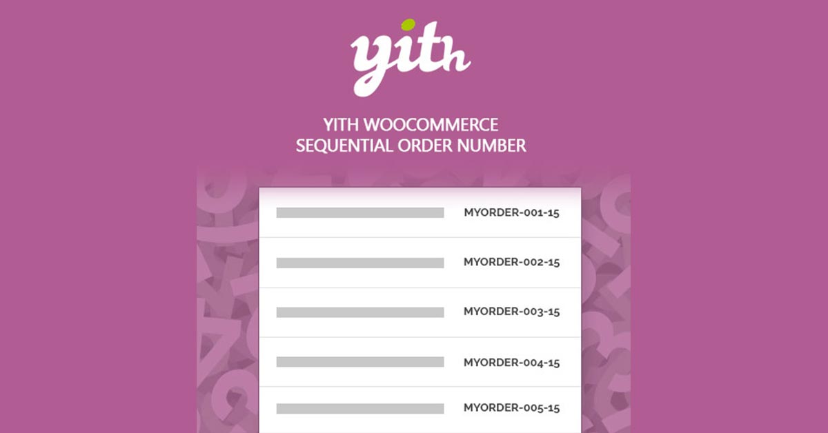 YITH WooCommerce Sequential Order Number Premium