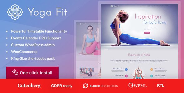 Fitness WordPress Theme
