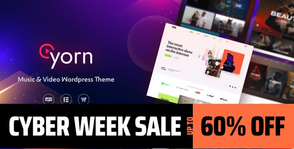 Yorn – Music and Video WordPress Theme