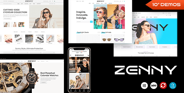 Zenny – Eyewear and Glasses Elementor WooCommerce WordPress Theme