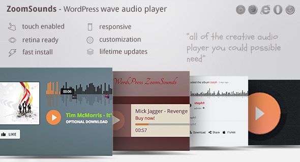 ZoomSounds – WordPress Wave Audio Player with Playlist