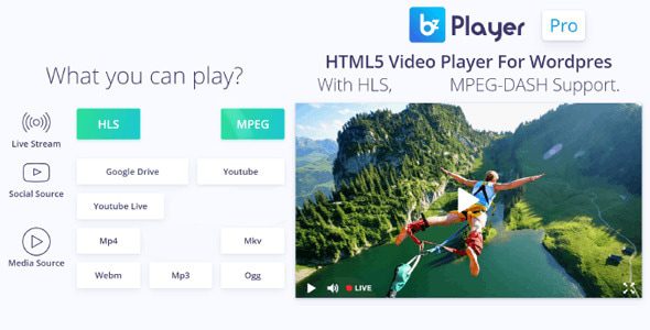 bzplayer Pro – Live Streaming Player WordPress Plugin