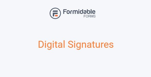 Formidable Forms – Digital Signature