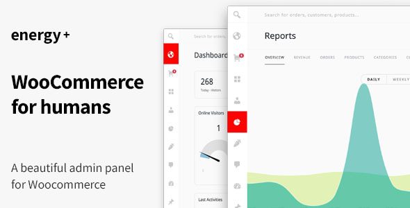 Energy+ A Beautiful Admin Panel For WooCommerce