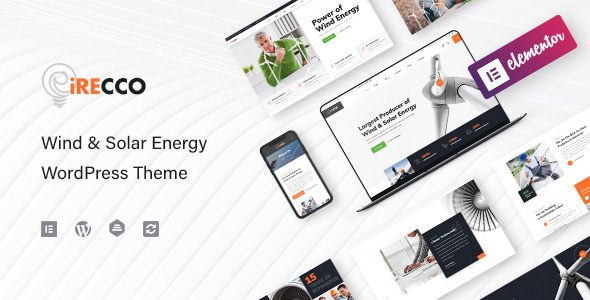 iRecco – Wind and Solar Energy WordPress Theme