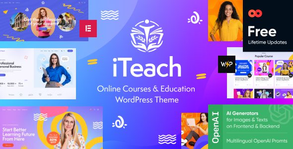 iTeach – Online Courses and Education WordPress Theme