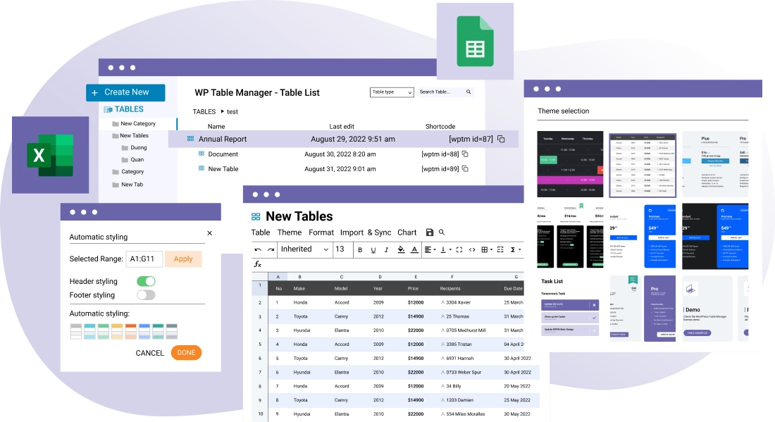 JoomUnited WP Table Manager