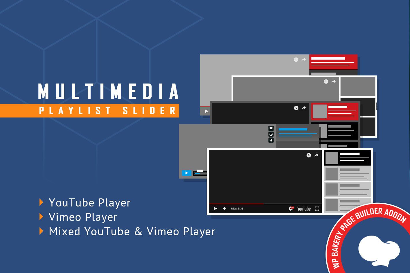 Multimedia Playlist Slider for WPBakery Page Builder