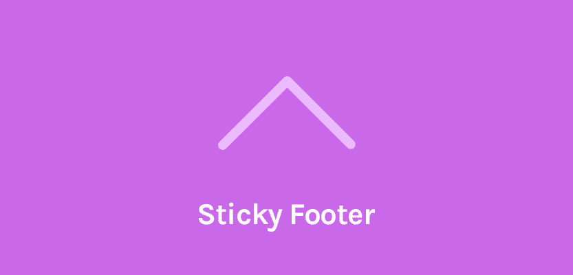 OceanWP Sticky Footer