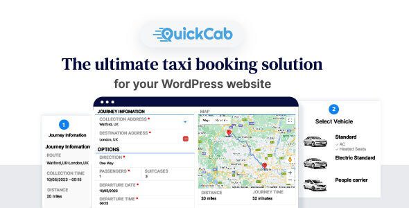 QuickCab – WooCommerce Taxi Booking Plugin